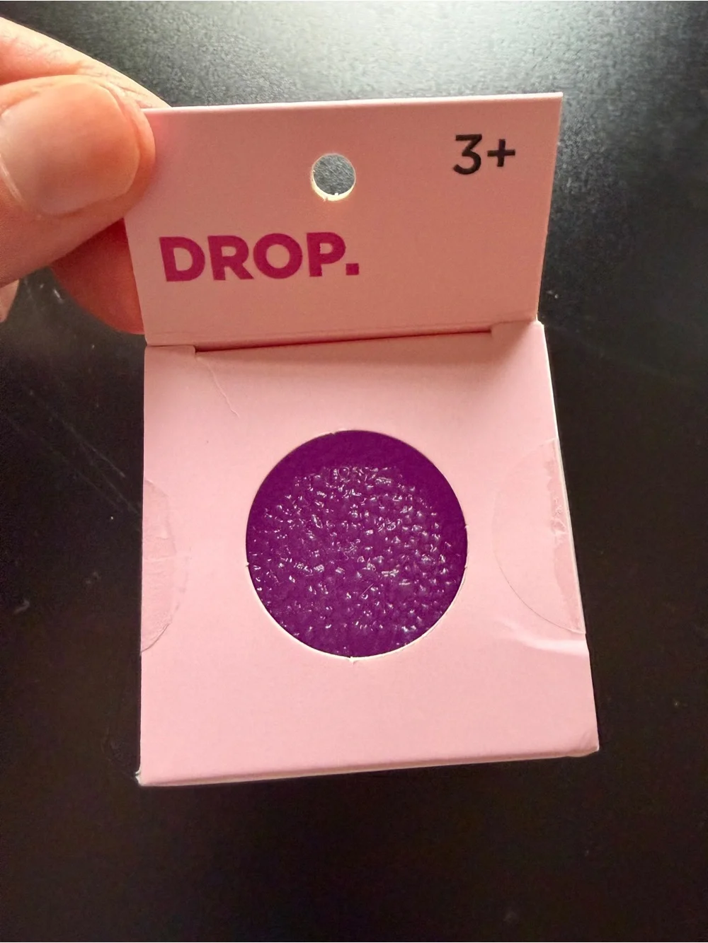 2 New Squishy Stress Toys QUBE & DROP Textured Blue Purple Squeeze Sensory Lot